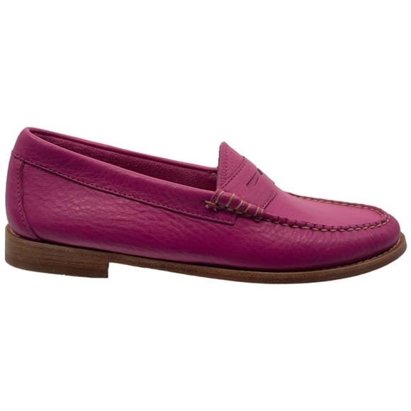 NWOT Bass Whitney Weejun Penny Loafer, Fuchsia, Size 8M - Picture 12 of 12